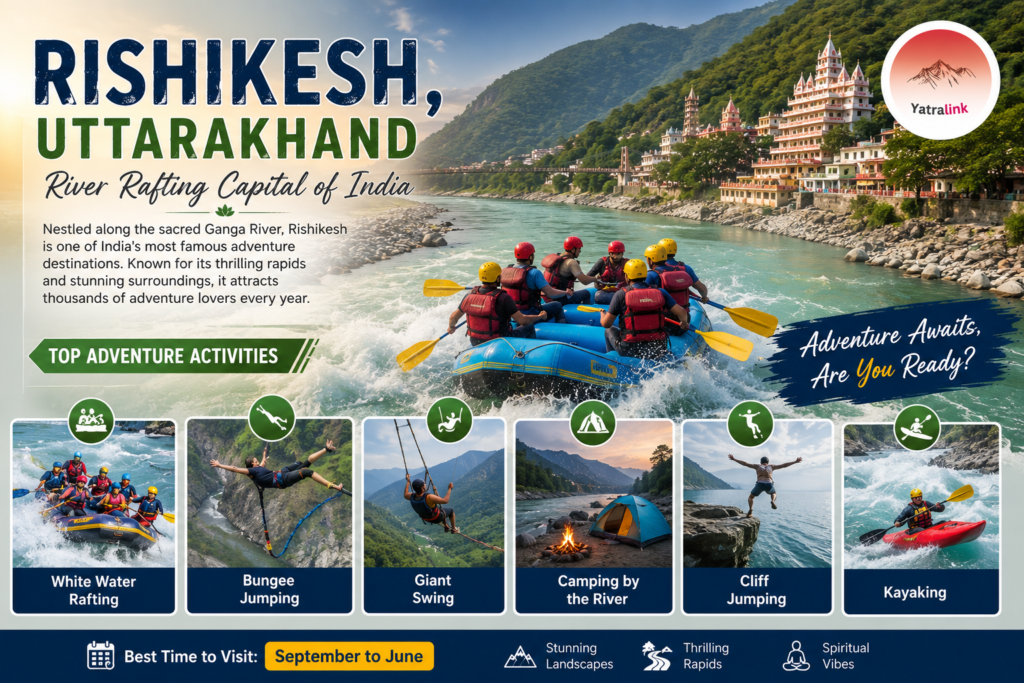 Rishikesh, Uttarakhand – River Rafting Capital of India