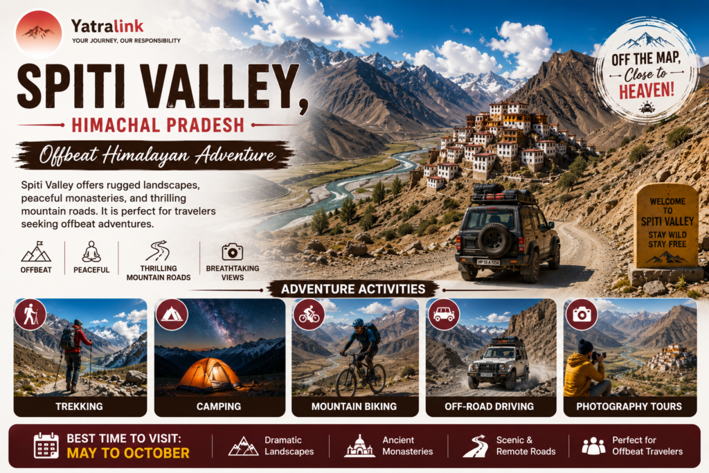 Spiti Valley, Himachal Pradesh – Offbeat Himalayan Adventure