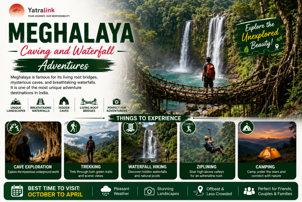 8. Meghalaya – Caving and Waterfall Adventures